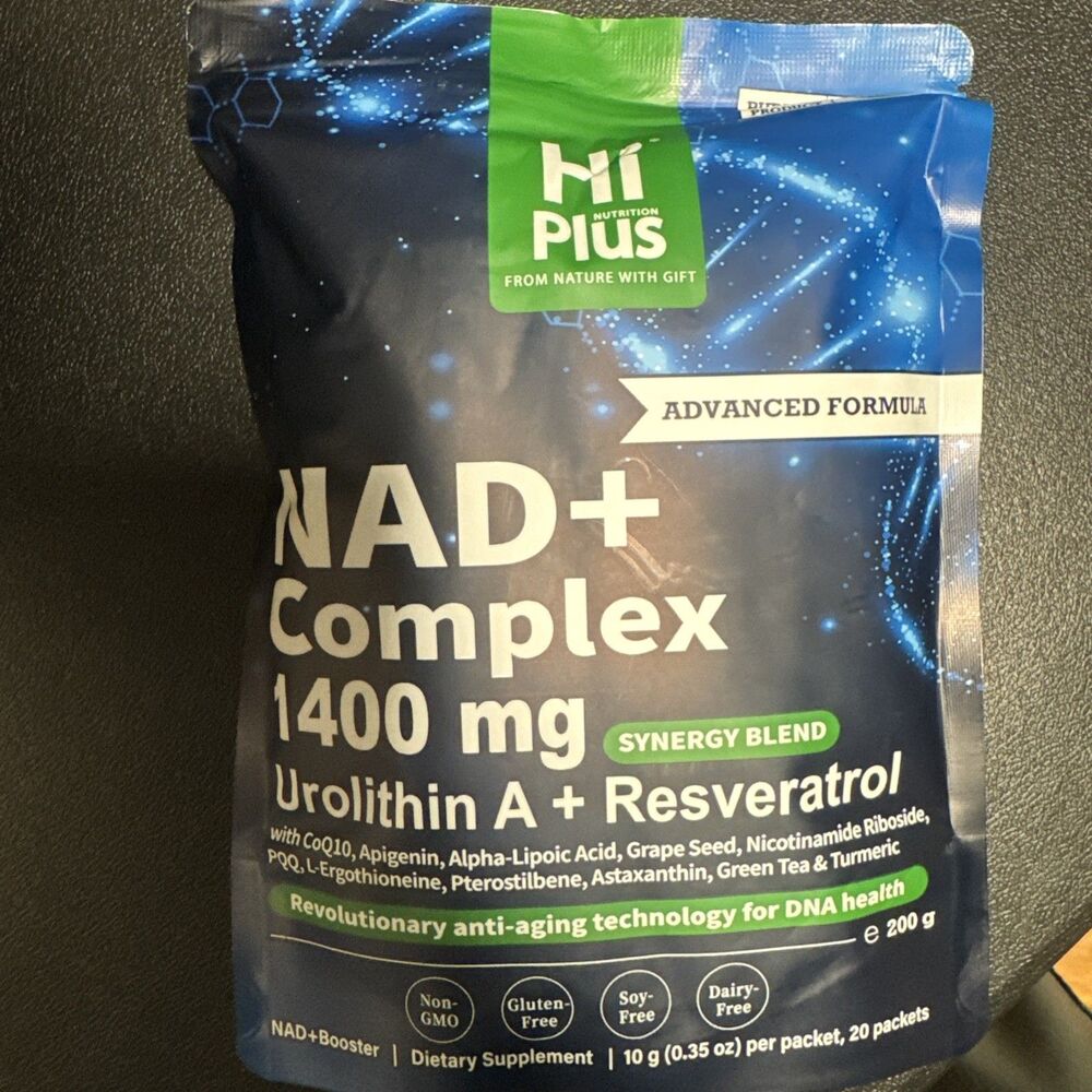 HiPlus NAD+ Complex Powder urolithin A + resveratrol 1400mg